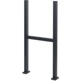 Mendler Standfuß für Paketkasten HWC-K41, Befestigungsständer Briefkasten Paketkastenständer, verzinkter Stahl ~ anthrazit