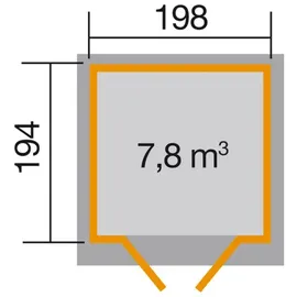 Weka Nova 2 1,94 x 1,98 m natur