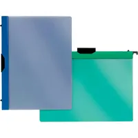 FolderSys Hefter Combi-Clip-Mappe A4 PP transluzent schwarz