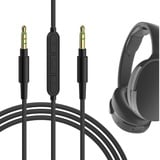 Geekria QuickFit Audio Kabel mit Mikrofon Kompatibel mit Skullcandy Hesh 3, Hesh 2, Crusher, Grind Kopfhörer, 3.5mm AUX Ersatz-Stereokabel für Kopfhörer mit Inline-Mikrofon und Lautstärkeregler (1.2m)