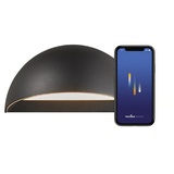 Nordlux D (A bis G) Smarte LED-Leuchte NORDLUX "Arcus" Lampen Gr. Höhe: 10 cm, schwarz LED Smart Home Außenleuchte Gartenleuchte Außenwandleuchte Außenwandleuchten