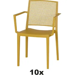 Siena  Garden Square Stapelsessel objektgeeignet 10x mustard