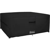 Dokon Gartenmöbel Abdeckung 125 x 125 x 74 cm Schwarz