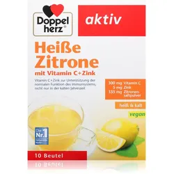 Doppelherz Aktiv heiße Granulat zur Unterstützung des Immunsystems Geschmack Lemon 10 St.