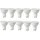 Aigostar 10x 5W GU10 LED Leuchtmittel Leuchte Spot Lampe 410 Lumen 2700K Warmweiß