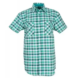 Baumwollhemd kurzarm "COUNTRY" 160g/m2 - 49/50 - grün