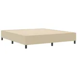 vidaXL Boxspringbett Hellgrün Grau Cordstoff