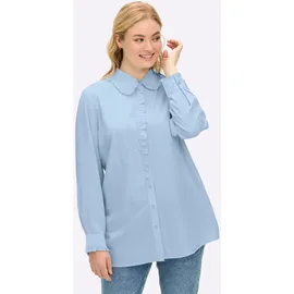 sheego Hemdbluse in hellblau, | Gr.: 40