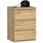 Akord | Nachttisch Cl3 In Der Farbe Eiche Artisan mit 3 Schubladen B40 x H57 x T35 cm,