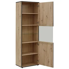 Hela Vitrine Ariana 60 x 38 x 195 cm Schwarz