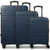 Saxoline Miami Koffer-Set 3-tlg. blau