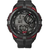 Timex UFC Rush Herren-Armbanduhr, 52 mm, schwarzes Armband, digitales Zifferblatt, schwarzes Gehäuse TW5M59100