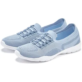 LASCANA "Slipper, Halbschuh, leichtes Meshmaterial", Damen, Gr. 39, blau (hellblau), Obermaterial: 100% Textilmaterial. Decksohle: 100% Textilmaterial. Futter: 100% Textilmaterial.