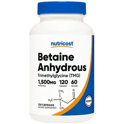 Nutricost Betaine Anhydrous (TMG) Capsules (120 Kapseln)