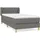 vidaXL Boxspringbett 100 x 200 cm Dunkelgrau