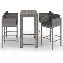 vidaXL Gartenbar-Set 5-tlg. Grau