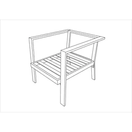 Primaster Diningsessel Colmar Gartensessel 74 x 79 x 62 cm anthrazit