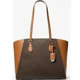 MK Shopper Taryn Large aus Signature-Logostoff und Leder - Braun - Michael Kors - ONE SIZE