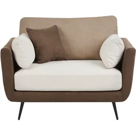 Beliani Sessel BOLGA Stoff 78 x 71 x 70 cm Braun