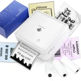 Phomemo Mini Thermodrucker 300DPI - Mini Fotodrucker, Schwarz-Weiß Foto-Thermo-Aufkleber Drucker, P2S Mini Tragbarer Thermodrucker, Taschendrucker für Etiketten, Notizen, Studien und Bullet Journaling