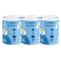 Plock GmbH Funny Jumbo Küchenrolle 2-lagig 6 Rollen