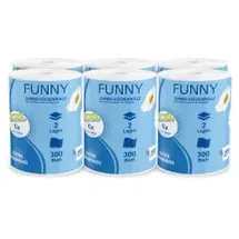 Plock GmbH Funny Jumbo Küchenrolle 2-lagig 6 Rollen
