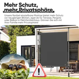 Strattore Klemmmarkise Strattore 150 x 310 cm anthrazit