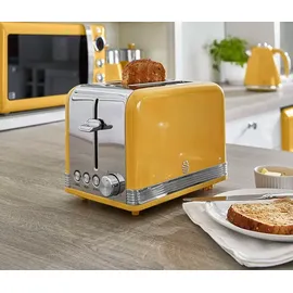 Swan Retro Set Frühstückswasserkocher 1,8 l Gelb