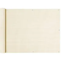 vidaXL Balkon-Sichtschutz 90 x 600 cm Creme HDPE