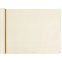 vidaXL Balkon-Sichtschutz 90 x 600 cm Creme HDPE
