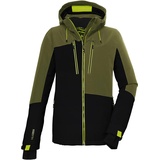 KILLTEC Herren Skijacke/Funktionsjacke mit abzippbarer Kapuze und Schneefang KSW 69 MN SKI JCKT, moos, S, 39733-000