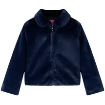 vidaXL Kindermantel Kunstpelz Marineblau 128