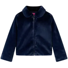 vidaXL Kindermantel Kunstpelz Marineblau 128