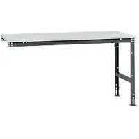 Manuflex Ansatztisch UNIVERSAL Standard, Tischplatte Kunststoff, 1750x1000, anthrazit