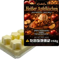 WonderWax Duftwachs Wax Melts für Duftlampe, 6 Sterne Duftmelt Wachsmelt Sojawachs Duftwachs Würfel für Raumdüfte, Wachs Duftöl Winter Indoor Schmelzen für Aromalampe Heißer Apfelkuchen