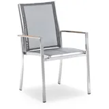 Niehoff Tina Stapelsessel 57 x 62 x 91 cm silbergrau