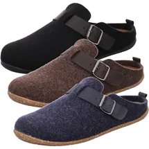 ROHDE Herren Pantoffel Hausschuh Softfilz 6922, Größe:46 EU, Farbe:Braun - 46