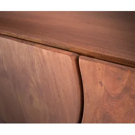 DeLife Live-Edge Lowboard 220 cm Braun Massivholz