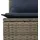 vidaXL 6-teiliges Gartensofa-Set mit Kissen, grau, Polyrattan - Grau
