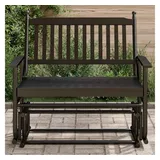vidaXL Schaukelbank Schwarz 3-Sitzer