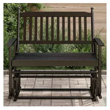 vidaXL Schaukelbank Schwarz 3-Sitzer