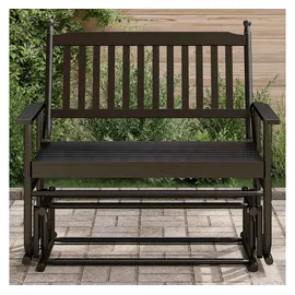 vidaXL Schaukelbank Schwarz 3-Sitzer
