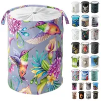 Sanilo Wäschekorb »Kolibri« kräftige Farben, samtweiche Oberfläche, mit Deckel, bunt