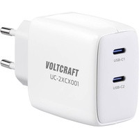 Voltcraft UC-2XCX001 USB-Ladegerät Innenbereich Ausgangsstrom (max.) 3.25 A 2 x USB-C® GaN