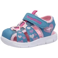 KangaROOS Unisex Kinder K-tiffy Sandale, Rosa Blau, 29