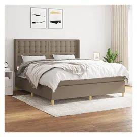 vidaXL Boxspringbett 180 x 200 cm Taupe