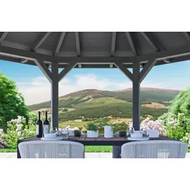 SKANHOLZ Nancy 1 Ø 3,6 x 2,92 m schiefergrau