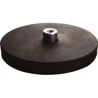 Hoffmann Flachgreifermagnet Set 2-teilig mit Gewindebuchse, Neodym,⌀ 43 mm