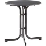 Sieger Gartentisch Ø 70 x 72 cm Anthrazit/Grau