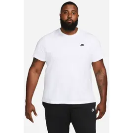 Nike Sportswear Club Kurzarm-T-Shirt White / Black 2XL Regular